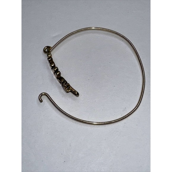 Childs Bracelet Bella Star Spell Out GOld Tone Stamped LE Bangle - Picture 7 of 9